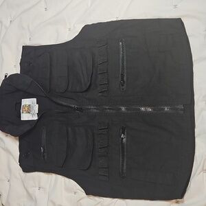 JR G.I. Boy’s Ranger Vest Rothco M Black Vintage Outdoor Hiking Boy Scouts